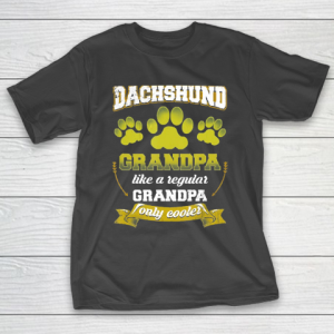 Grandpa Funny Gift Apparel  Mens Dachshund Grandpa Like A Regular Grandp T-Shirt