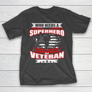 Grandpa Funny Gift Apparel  My Grandpa Is Veteran Vintage Happy Veteran’s Day T-Shirt