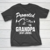 Grandpa Funny Gift Apparel  Promoted To Grandpa Est 2019 First Time New T-Shirt