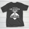 Grandpa Funny Gift Apparel  Proud Grandpa Of Nurse Men Nurse Family T-Shirt