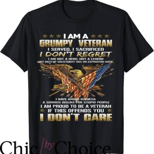 Grumpy Old Men T-Shirt I Am A Grumpy Old Veteran
