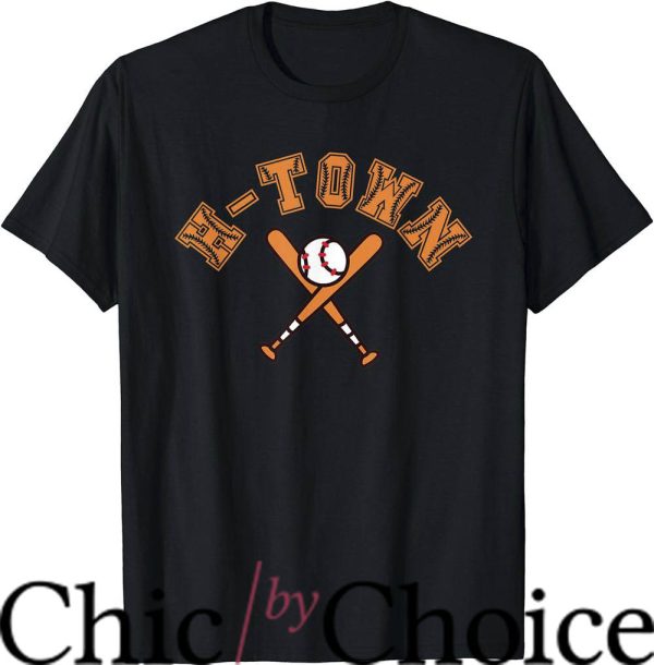 H Town T-Shirt Houston Fan Baseball Bat T-Shirt Trending