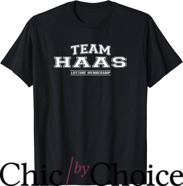 Hass F1 T-Shirt Lifetime Membership Team Haas Tee Sport