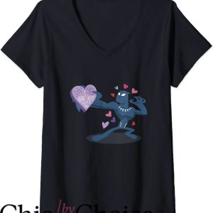 Heart Shaped T-Shirt Marvel Black Panther I Heart