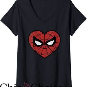 Heart Shaped T-Shirt Spider-Man Heart Shaped Mask