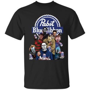 Horror Characters Pabst Blue Ribbon shirt