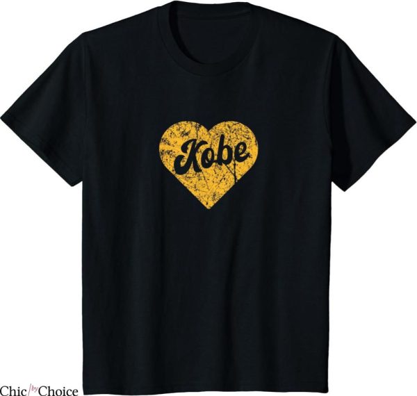 I Feel Like Kobe T-shirt First Name Gold Heart