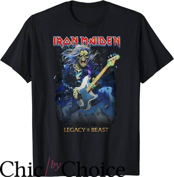 Iron Maiden Tour T-Shirt Eddie On Bass