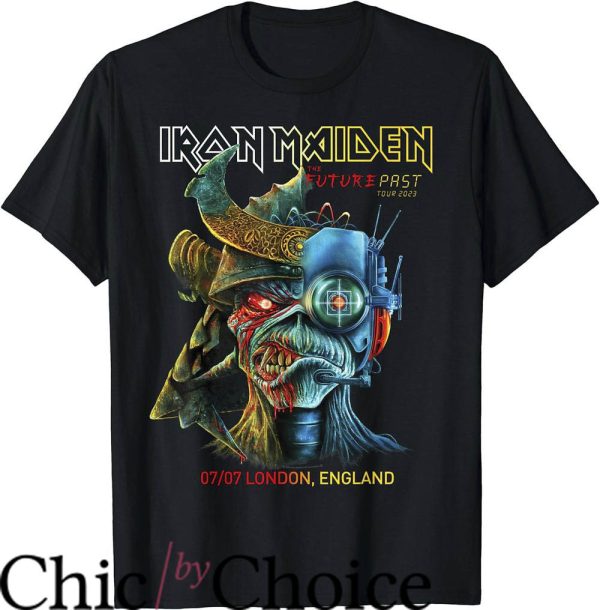 Iron Maiden Tour T-Shirt Future Past Tour London