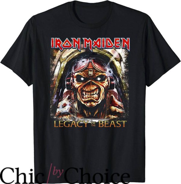 Iron Maiden Tour T-Shirt Legacy Aces T-Shirt