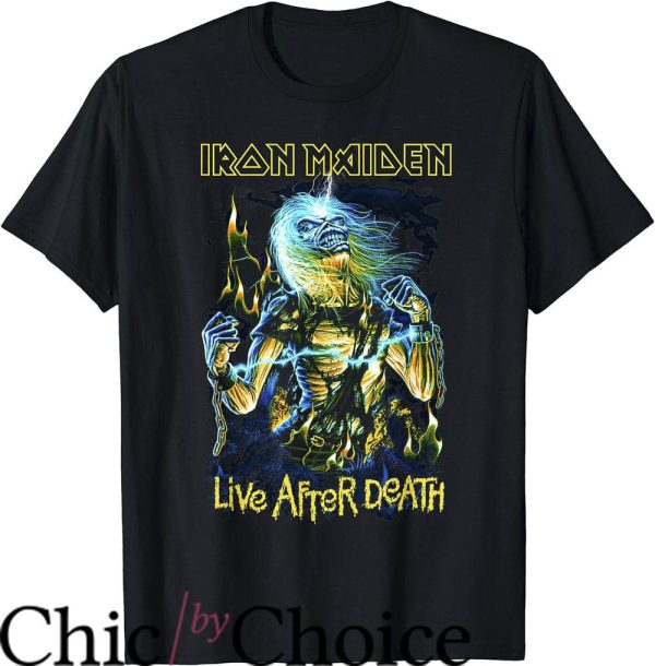 Iron Maiden Tour T-Shirt Live After Death T-Shirt