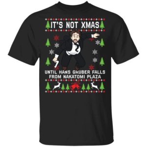 It’s not Xmas until Hans Gruber falls from Nakatomi Plaza Christmas sweater