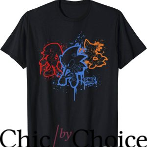 Joe Rogan Sonic T-Shirt Spray Paint T-Shirt Movie