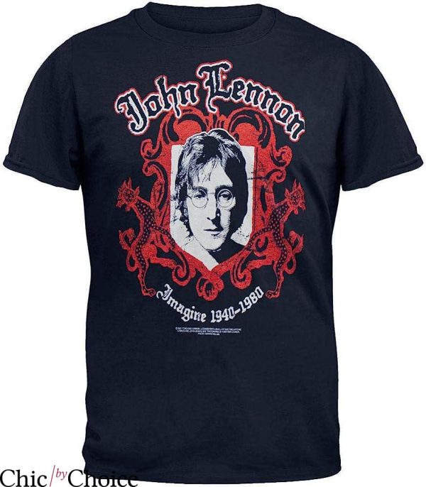 John Lennon T-Shirt Imagine 1940-1980 T-Shirt Music