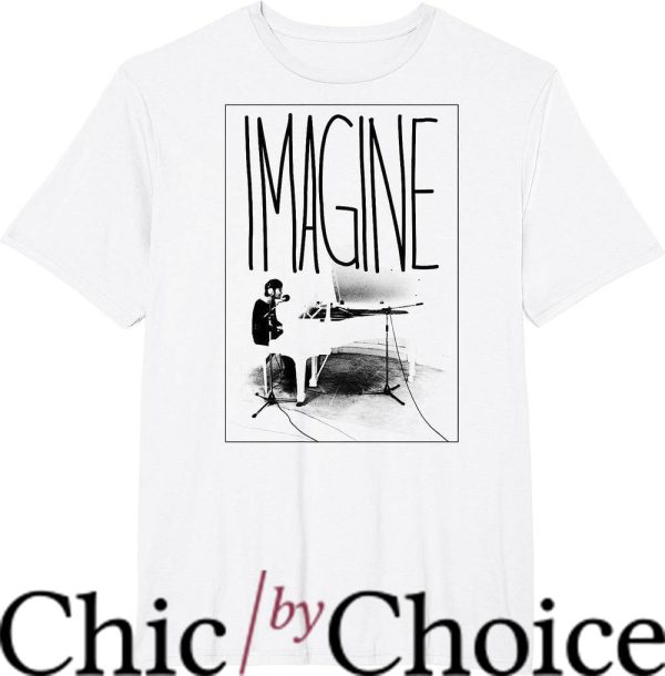 John Lennon T-Shirt Imagine Piano T-Shirt Music