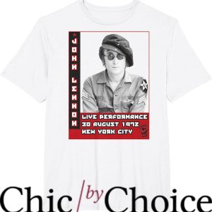 John Lennon T-Shirt Live Performance 1972 T-Shirt Music