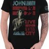 John Lennon T-Shirt Live in NYC 1972 Distressed Official Tee