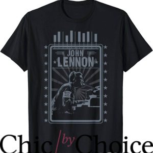 John Lennon T-Shirt Playing Piano With The Passion Tee Music