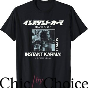 John Lennon T-Shirt Who Has Seen The Wind Tee Music