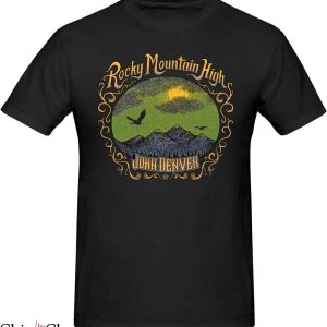 John Denver T-Shirt Rocky Mountain Picture T-Shirt Music
