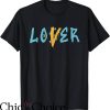 Jordan 5 Aqua T-Shirt Loser Lover Drip Retro Blue Yellow Tee