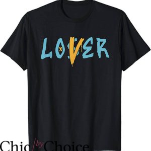 Jordan 5 Aqua T-Shirt Loser Lover Drip Retro Blue Yellow Tee