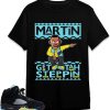 Jordan 5 Aqua T-Shirt Martin Get Tah Steppin Shirt Trending