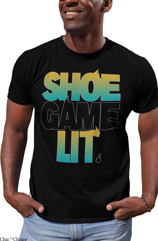 Jordan 5 Aqua T-Shirt Shoe Game Lit T-Shirt Trending