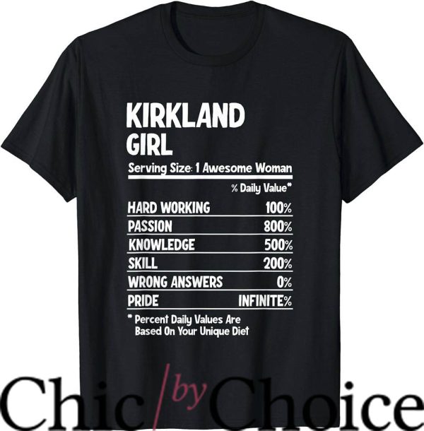 Kirkland Signature T-Shirt Kirkland Girl T-Shirt Trending