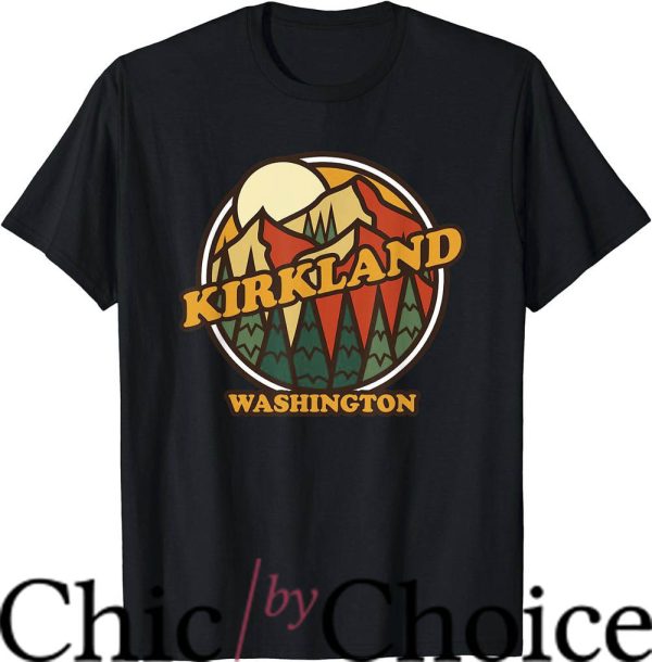 Kirkland Signature T-Shirt Vintage Kirkland Wa Mountain