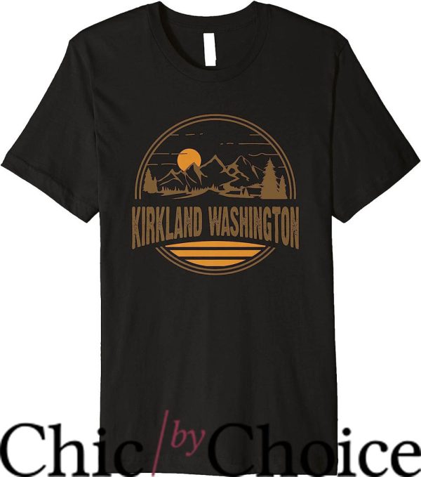 Kirkland Signature T-Shirt Washington Mountain Hiking