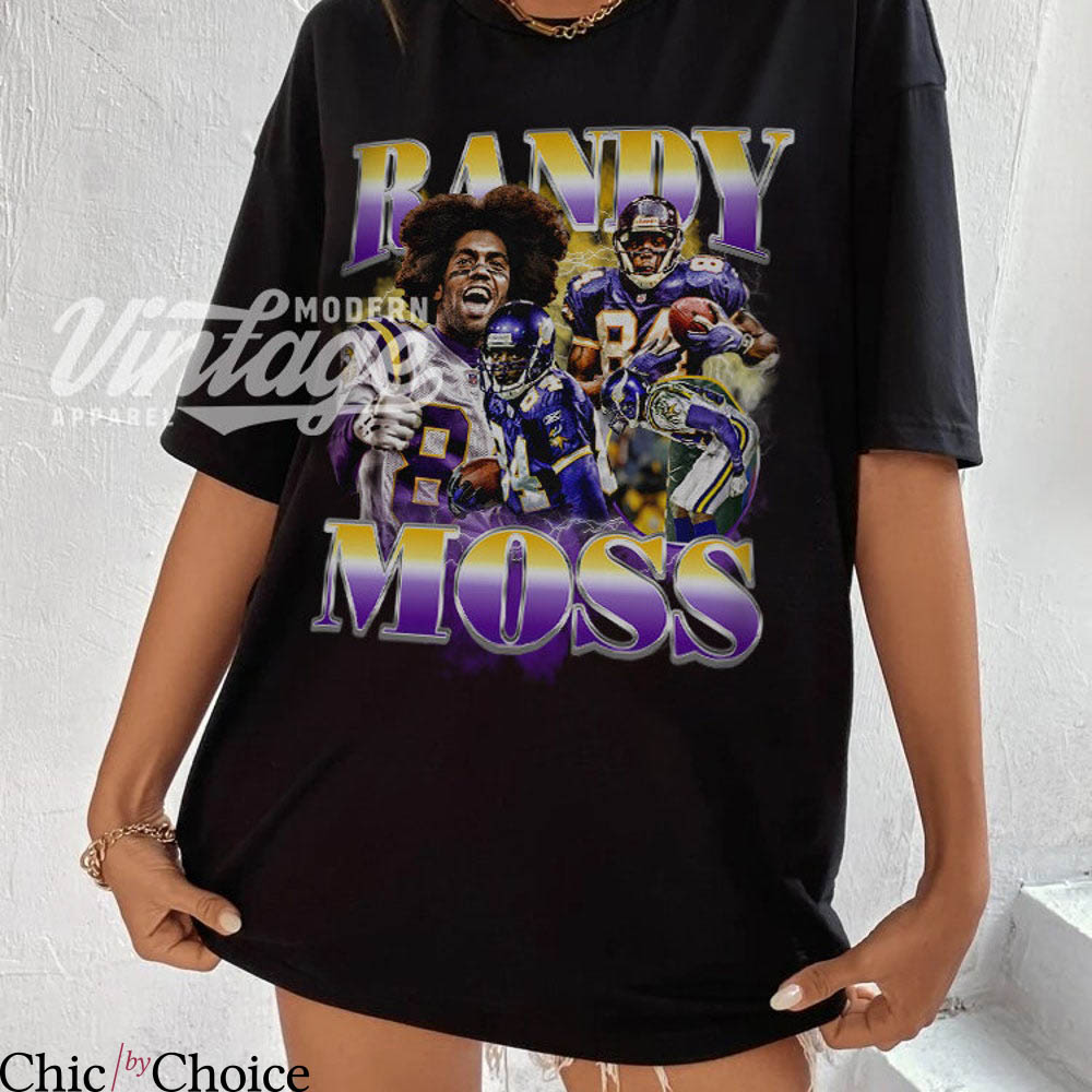 Knicks Vintage T-Shirt Randy Moss Football T-Shirt NFL