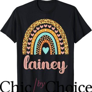 Lainey Wilson T-Shirt Lainey Name Rainbow Gift T-Shirt
