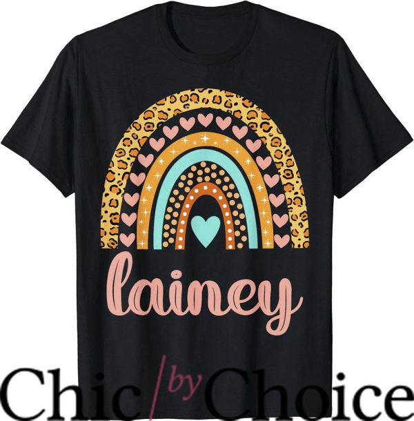 Lainey Wilson T-Shirt Lainey Name Rainbow Gift T-Shirt