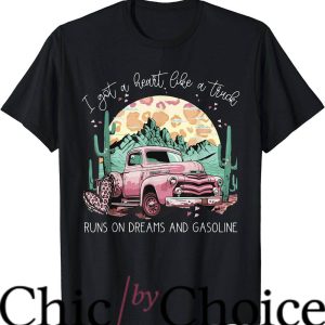 Lainey Wilson T-Shirt Runs On Dreams And Gasoline Music