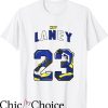 Laney 14s T-Shirt Number 23 Dirty Blue Laney Tee Trending