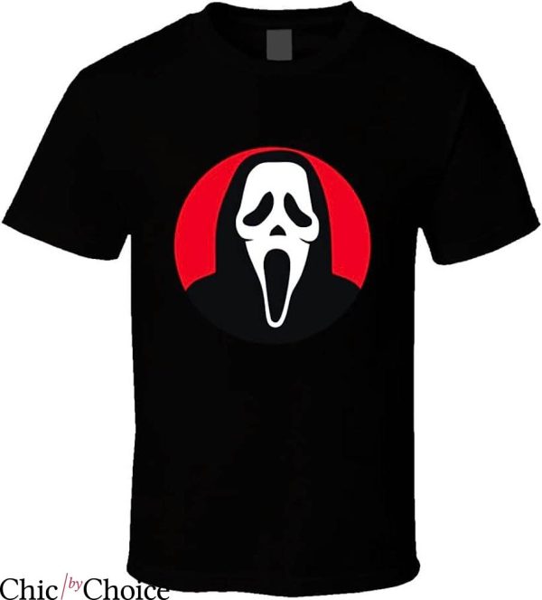 Let’s Watch Scary Movies T-Shirt Ghost Face Red Horror Movie