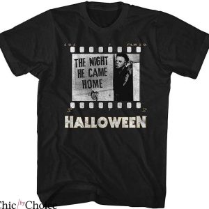 Let’s Watch Scary Movies T-Shirt The Night He Came Home Tee