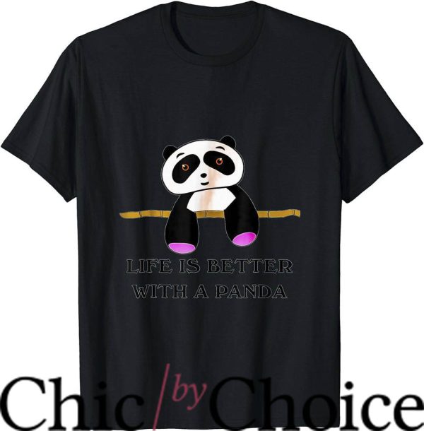 Look Mom I Can Fly T-Shirt Life Is Better W A Panda Movie