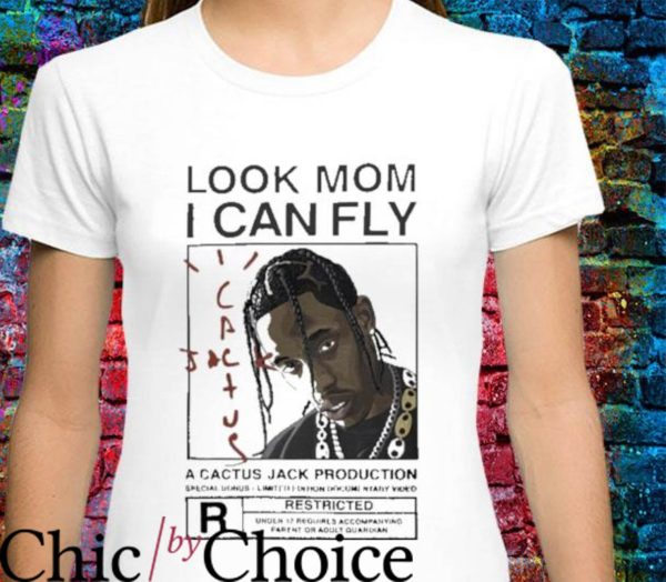 Look Mom I Can Fly T-Shirt A Cactus Jack Limited Edition Tee