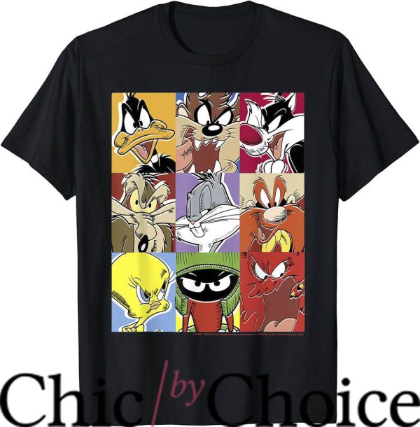 Looney Tunes Gangster T-Shirt Character Box Up T-Shirt Movie