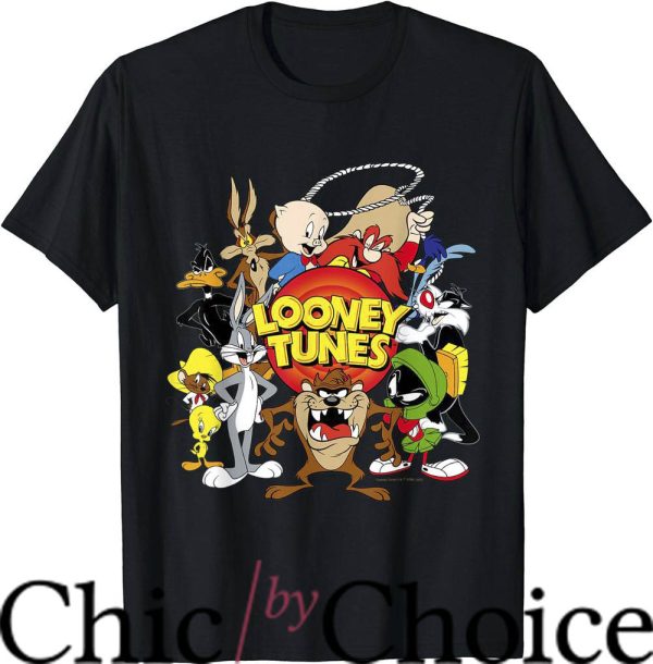 Looney Tunes Gangster T-Shirt Characters Group Tee Shirt