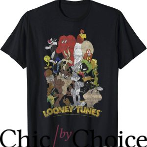 Looney Tunes Gangster T-Shirt Funny Character Group T-shirt