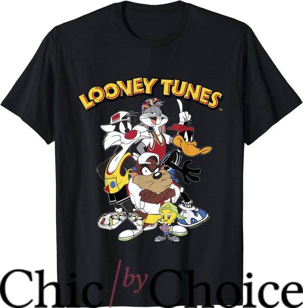 Looney Tunes Gangster T-Shirt Sylvester Taz Daffy Bugs Shirt