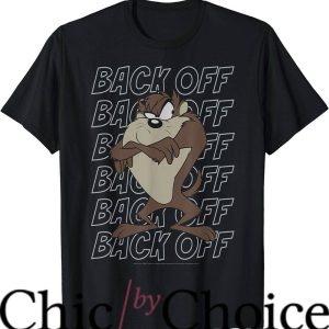 Looney Tunes Gangster T-Shirt Taz Back Off Portrait T-Shirt