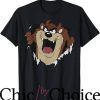 Looney Tunes Gangster T-Shirt Taz Rip Through Portrait Tee