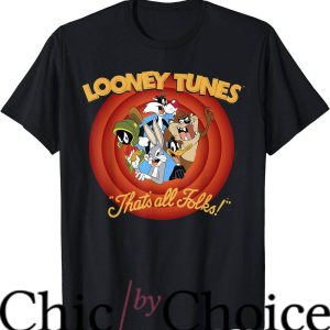 Looney Tunes Gangster T-Shirt That’s All Folks T-Shirt Movie