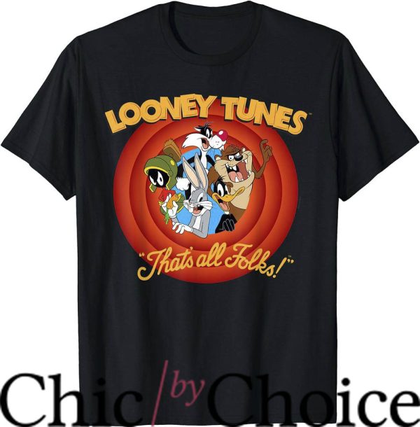 Looney Tunes Gangster T-Shirt That’s All Folks T-Shirt Movie