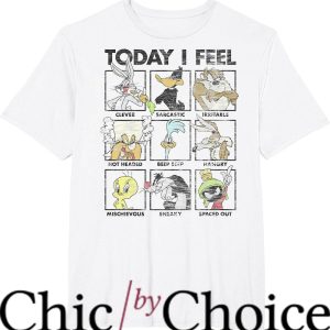 Looney Tunes Gangster T-Shirt Today I Feel Panels T-Shirt