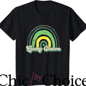 Lucky Charms T-Shirt Rainbow Four Leaf Clover Good Luck